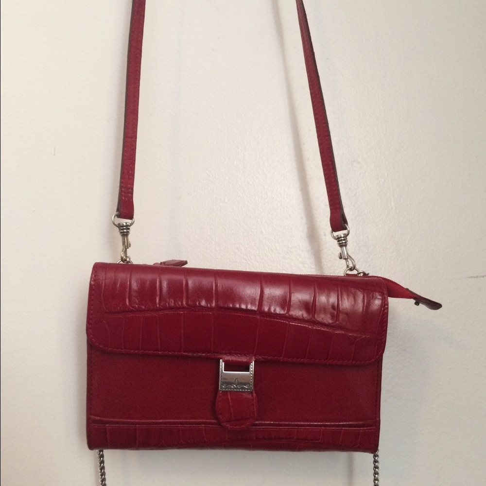 Beautiful red Brighton purse w/ 2 strap options